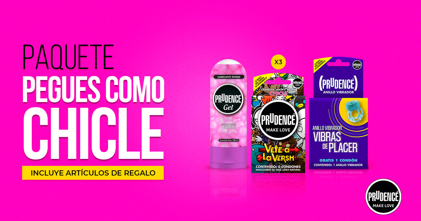 PAQUETE PEGUES COMO CHICLE