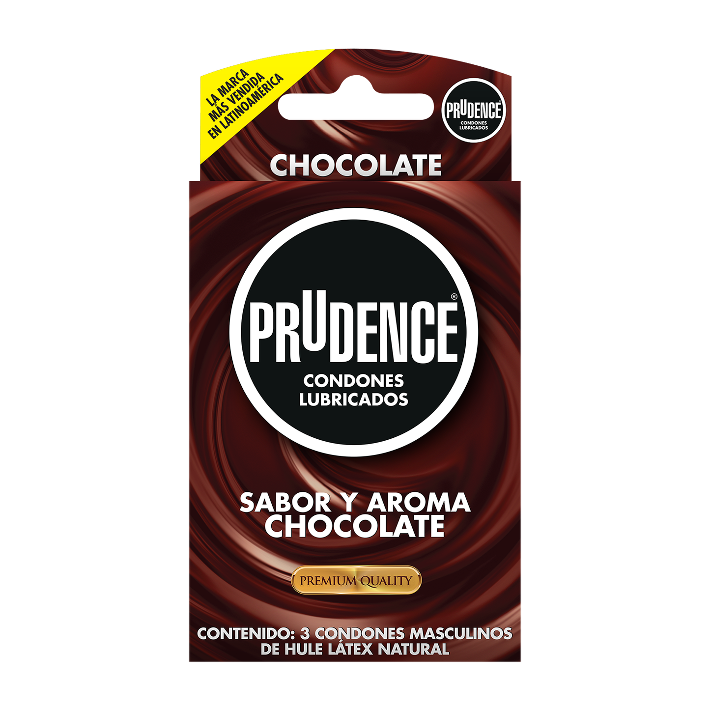 PRUDENCE PRESERVATIVOS SABOR CHOCOLATE C/3