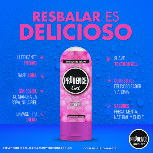 Gel Lubricante Íntimo Sabor y Aroma Chicle